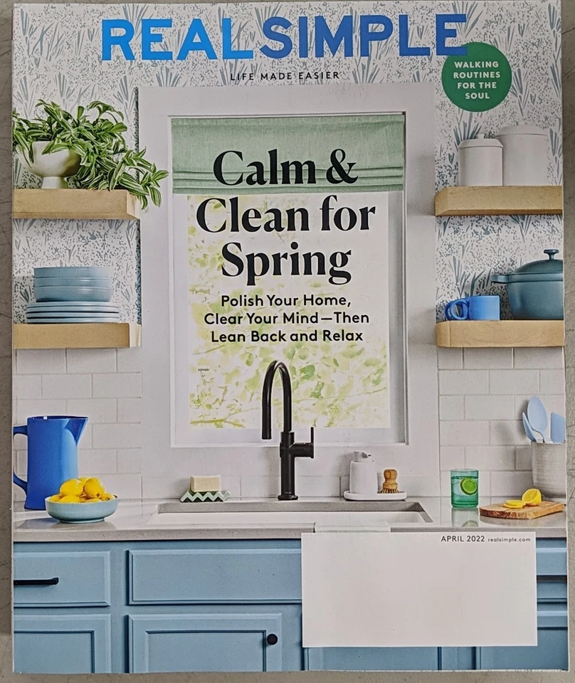 Real Simple Magazine Clean For Spring Get Organized Bite-size Tasks Holiday R X6 - Image 2 of 4