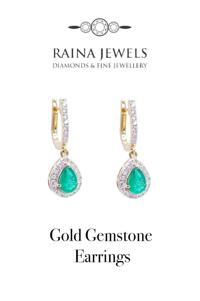 Gold Gemstone Earrings!
