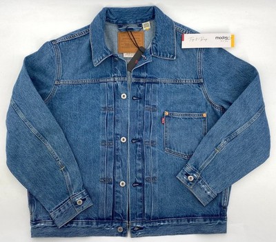 Levi s Jeansjacke Blau Type I Style Denim Neuware M GR1298-M