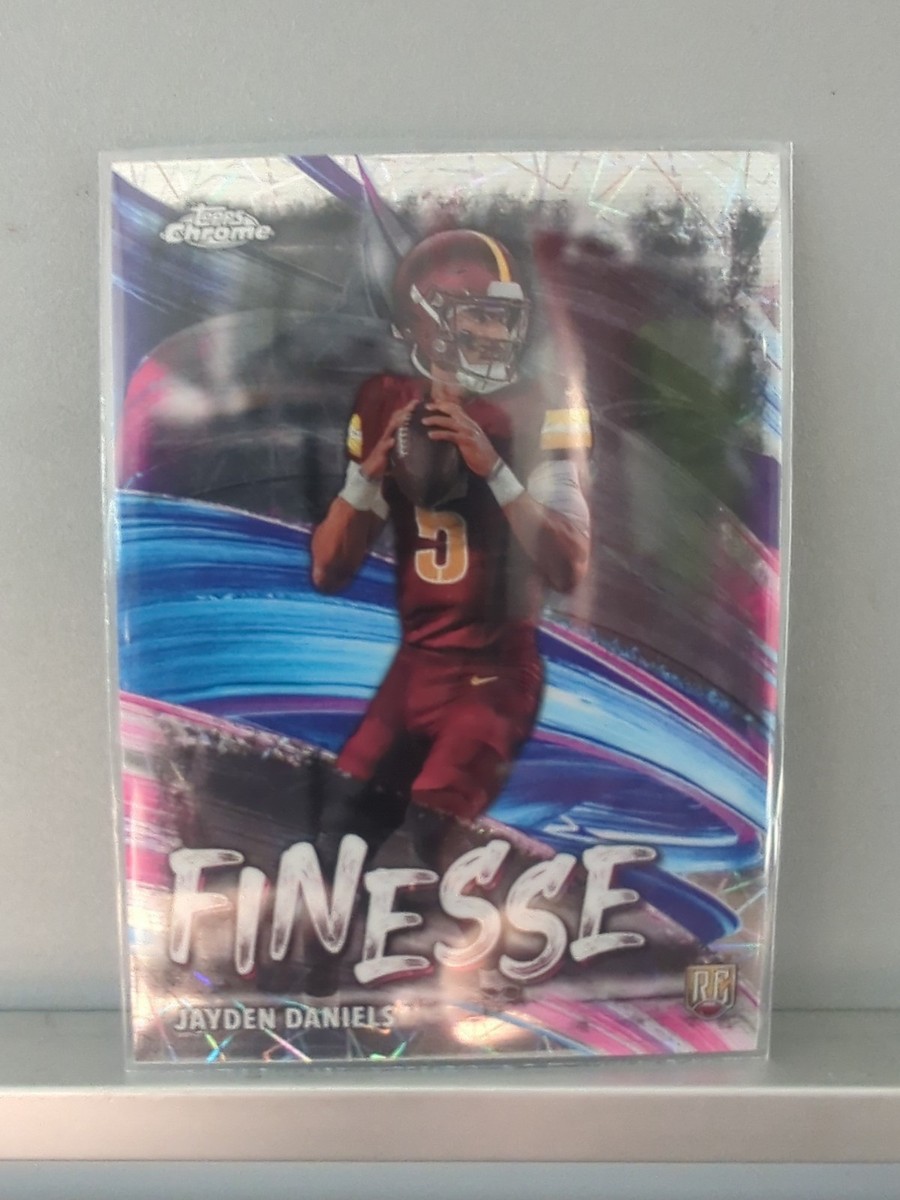 2024 TOPPS CHROME NFL FOOTBALL Jaden Daniels RC Finesse Inserts