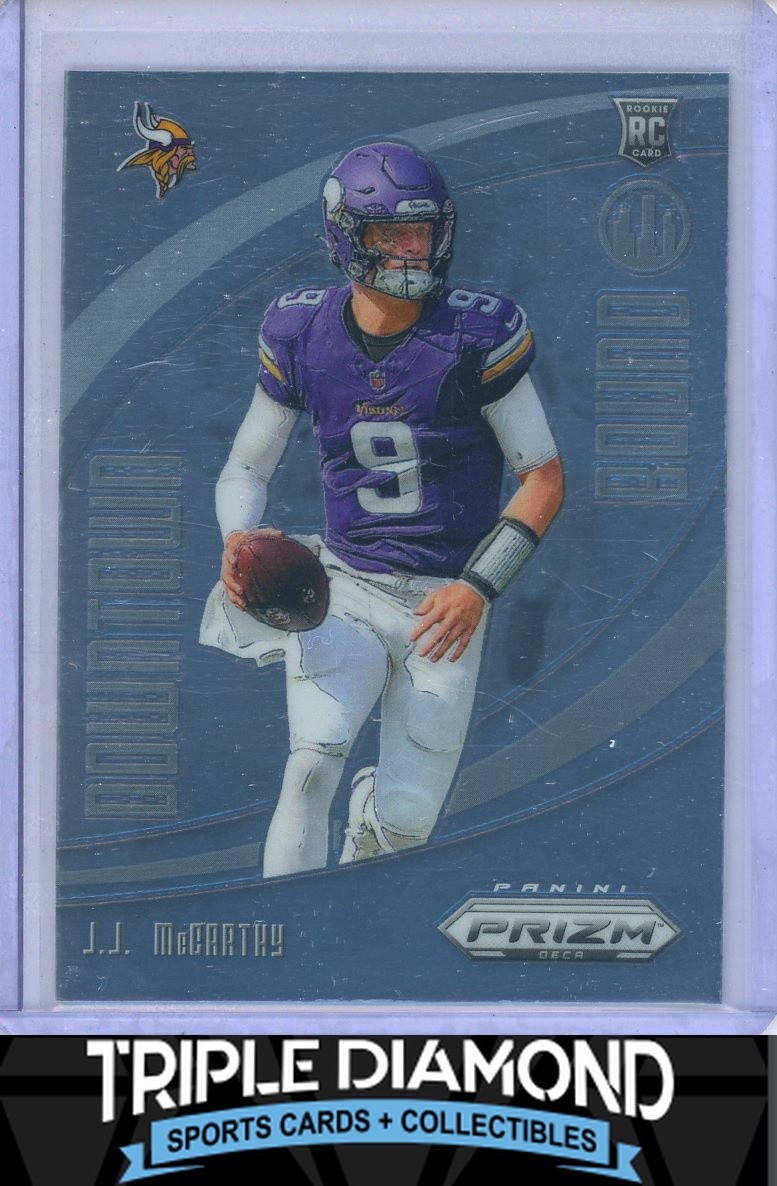 2024 Panini Prizm Deca J.J. McCarthy Rookie Downtown Bound RC Vikings W415