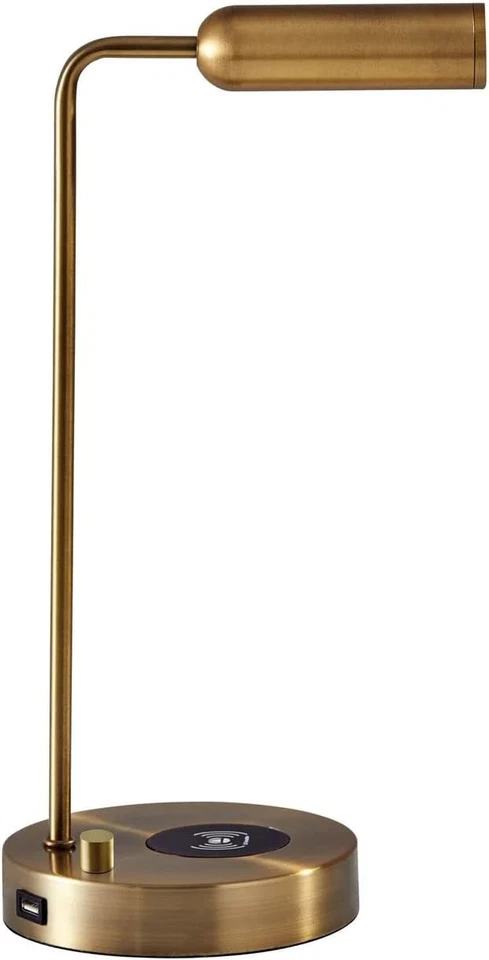 Lámpara de Escritorio LED Kaye Adesso 3162-21 Carga Inalámbrica 7W LED Puerto USB Lámparas de Interior Foto 2 de 4