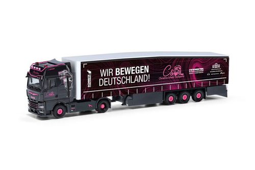 HERPA - MAN TGX 4x2 con rimorchio a 3 assi SCHEUFLER - 1/87 - HER317153 EUR 51,12 - IT