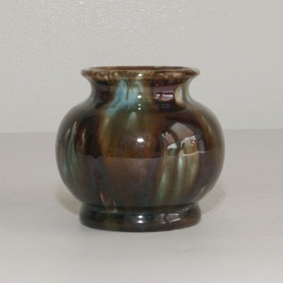 Regal Mashman kleine glasierte braune Vase