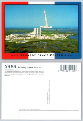 NASA Kennedy Space Center Space Shuttle Launch VAB Florida Postcard