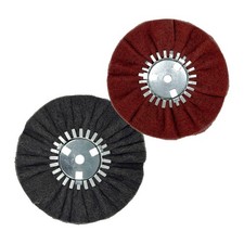 Case Pack Satin Airway Buffing Wheel for Angle Grinders - Bulk Deal - 5/Pack