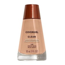 Covergirl Clean Liquid Foundation Perfect Beige 148 Natural Finish 1oz