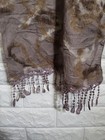 Brown and beige tassel andembroidered Shawl  — photo 9