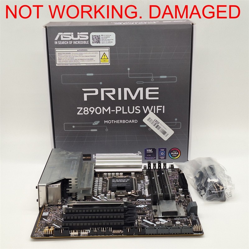 ASUS Prime Z890M-PLUS WiFi Z890 LGA 1851 mATX Motherboard -NOT WORKING-