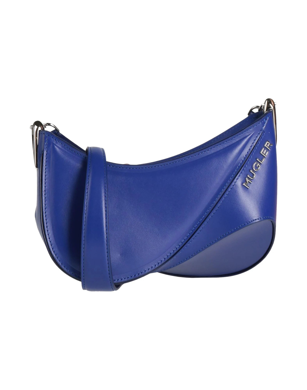 Mugler - Women - Leather Crossbody bag - Bright blue 321890₽