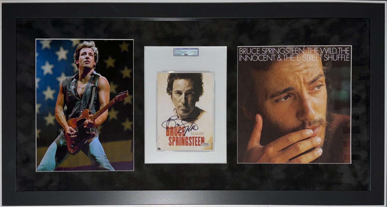 Bruce Springsteen Autographed USA Photo E Street Album PSA DNA COA Framed 40x20