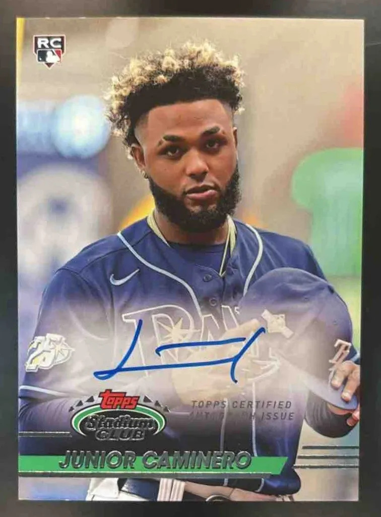 2024 Topps Stadium Club Junior Caminero Design Variations Auto /50