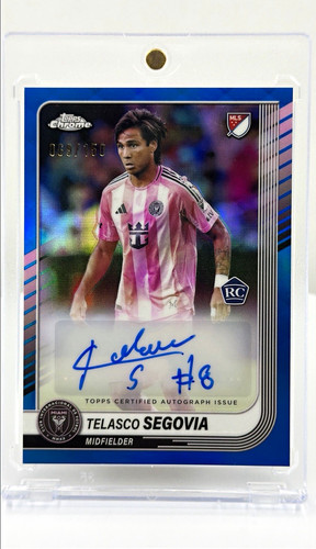 Topps Chrome MLS Telasco Segovia RC Auto Blue Refractor 069/150 #CA-TS