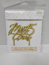 Mis Quince 15 A os Glittered Cake Topper For Parties And Events