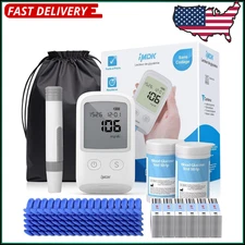 Diabetes Test Kit Blood Sugar Glucose Monitor Meter 206 Pcs Strip Tester Machine