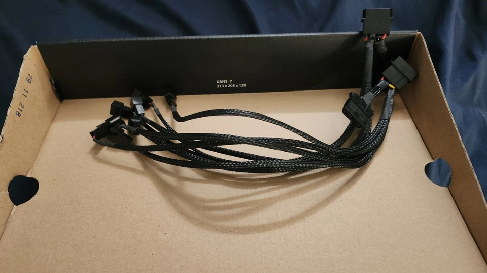 5x Ventiladores Thermaltake 140mm LED Azul con 2x Conectores PSU Foto 3 de 3