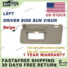 Left Driver Side Sun Visor For Nissan 05-21 Frontier 05-15 Xterra 96401- Ea001