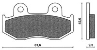 1 Paar BremsbeläGe Vorne FüR Honda SH 125IE 2005-2008