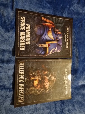 Warhammer 40k Codex Gellerpocken Infiziert und Primaris Space Marines Softback...