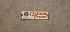USS Cyclone Porcelain Fence Sign Berwyn Illinois IL Original Vintage Advertising