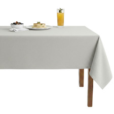 Lvory Metallic Jacquard Wedding Tablecloth Starlight Polyester Dining Cover