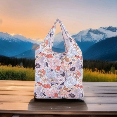 Vera Bradley Reusable Tote Bag Charm ALOHA BLOOMS 🌺 New Shopping Sack V358 