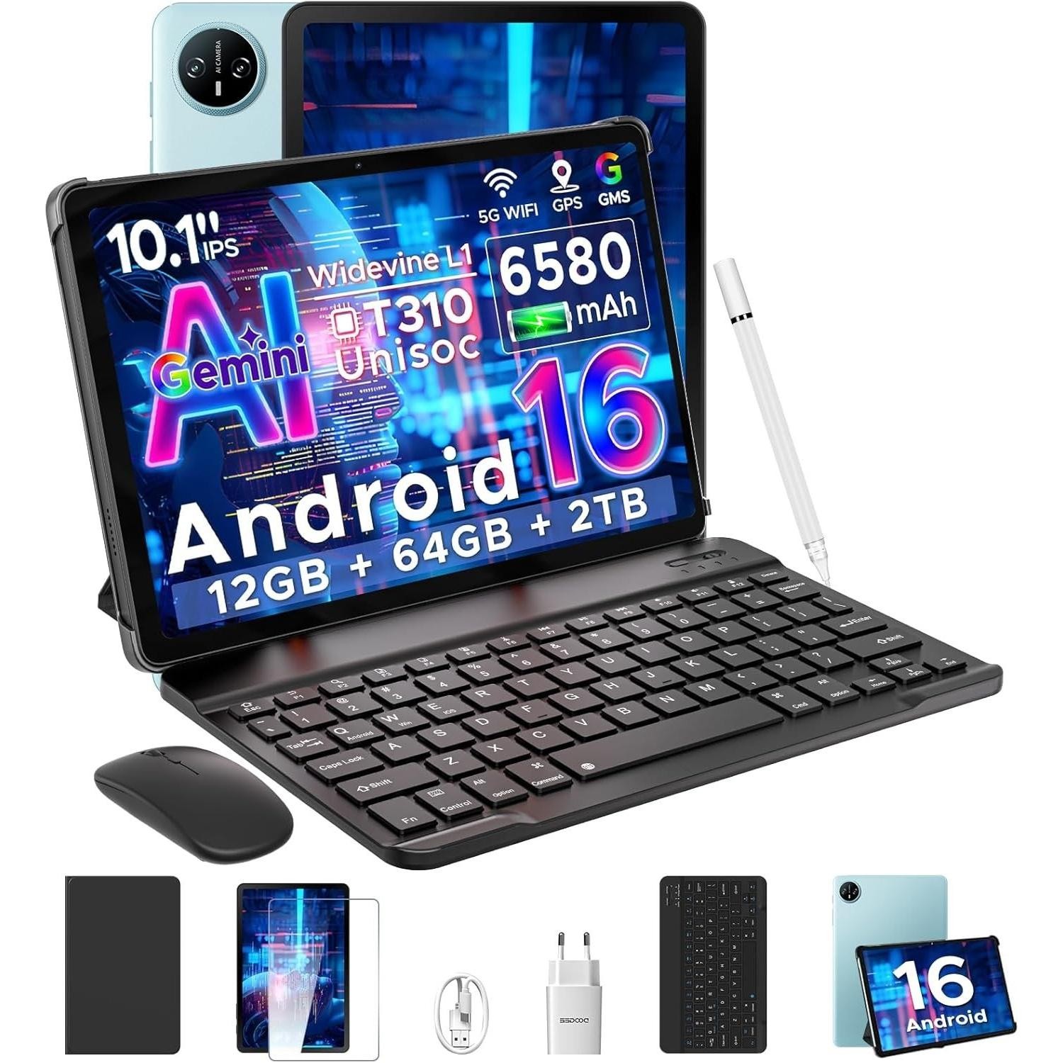 Tablet Doogee A9+-V 64GB T7200 Nero | Offerta Tablet 11 Pollici Android