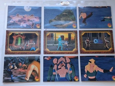 Karten Mortal Kombat Thema Spiele Video Animated Diorama Skybox.