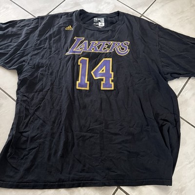 L.A. Lakers Shirt Mens 2XL Black #14 Ingram Short Sleeve Adidas The Go Tee