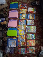 5 Leapfrop Learning Systems All Tested And Work Books/cartridges No Refunds 