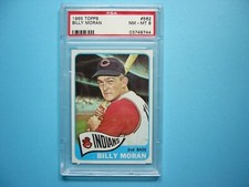 1965 TOPPS MLB HIGH NUMBER BASEBALL CARD #562 BILLY MORAN PSA 8 NM/MINT GL