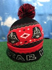 Star Wars winter beanie hat YOUTH Darth Vader one size Cap pom pom 2 win-1
