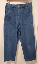 Talbots Size 8 Vintage Denim Jeans Cropped Capri Pants