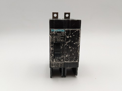 Siemens BQD2100 Circuit Breaker 100 Amp 2 Pole 480Y/277 VAC 125/250 VDC BQD Used - Picture 2 of 12