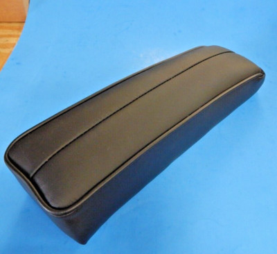 New Black w Black piping Leather Arm Rest Armrest MGA 1955-62 Complete Assembly