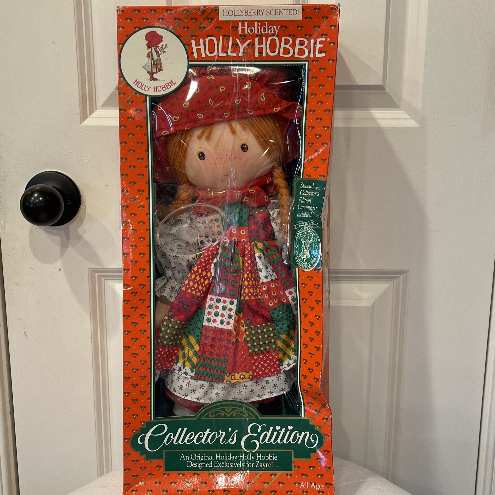 NIB! Vintage! Holiday Holly Hobbie Collector's Edition Rag Doll & Ornament  | eBay