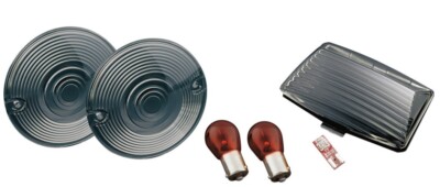Kuryakyn 4995 Rear Turn Signal & Fender Tip Lens Kit, Smoke 1980-2016 HD Models