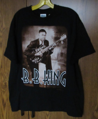 VINTAGE BB KING B.B. KING 2003 CONCERT TOUR T-SHIRT Size LARGE VGC