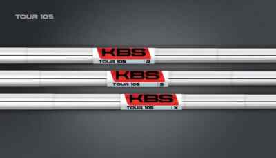 NEW KBS TOUR 105 CHROME IRON GOLF SHAFT. CHOOSE FLEX. .355 TIP