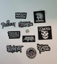 Lot of 10 Rock Band / Pop Culture Patches Iron On Or Sew  As Pictured Auc16