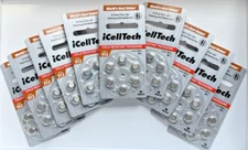 iCellTech Size 312 Mercury Free Hearing Aid Batteries 60 Batteries Best Value!