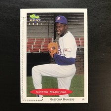 1991 Classic Best Minor League #266 Victor Madrigal RC Gastonia Rangers Texas