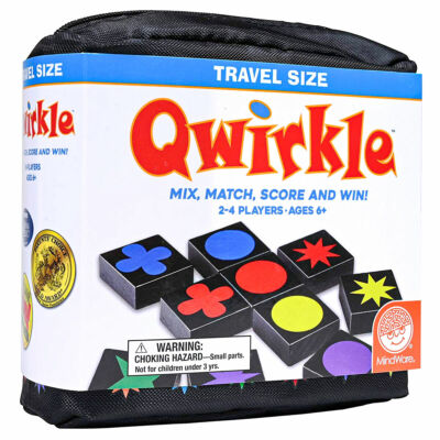 Qwirkle: Travel Edition lustiges Familienbrettspiel für 2-4 Spieler ab 6+ Mindware 