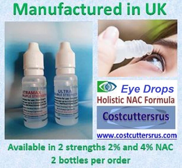 Superb, strong & proven cataract eye drops with 2 or 4.2 NAcetyl