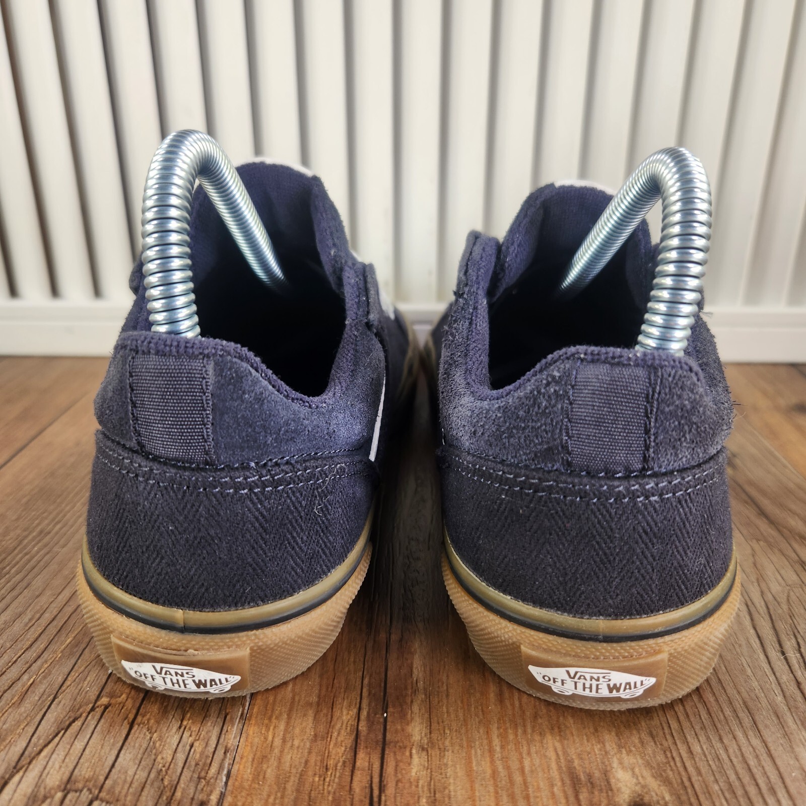 SAOLA Scarpe sneakers basse VANS Seldan Youth taglia 4 blu navy scamosciate tela suola gomma skate