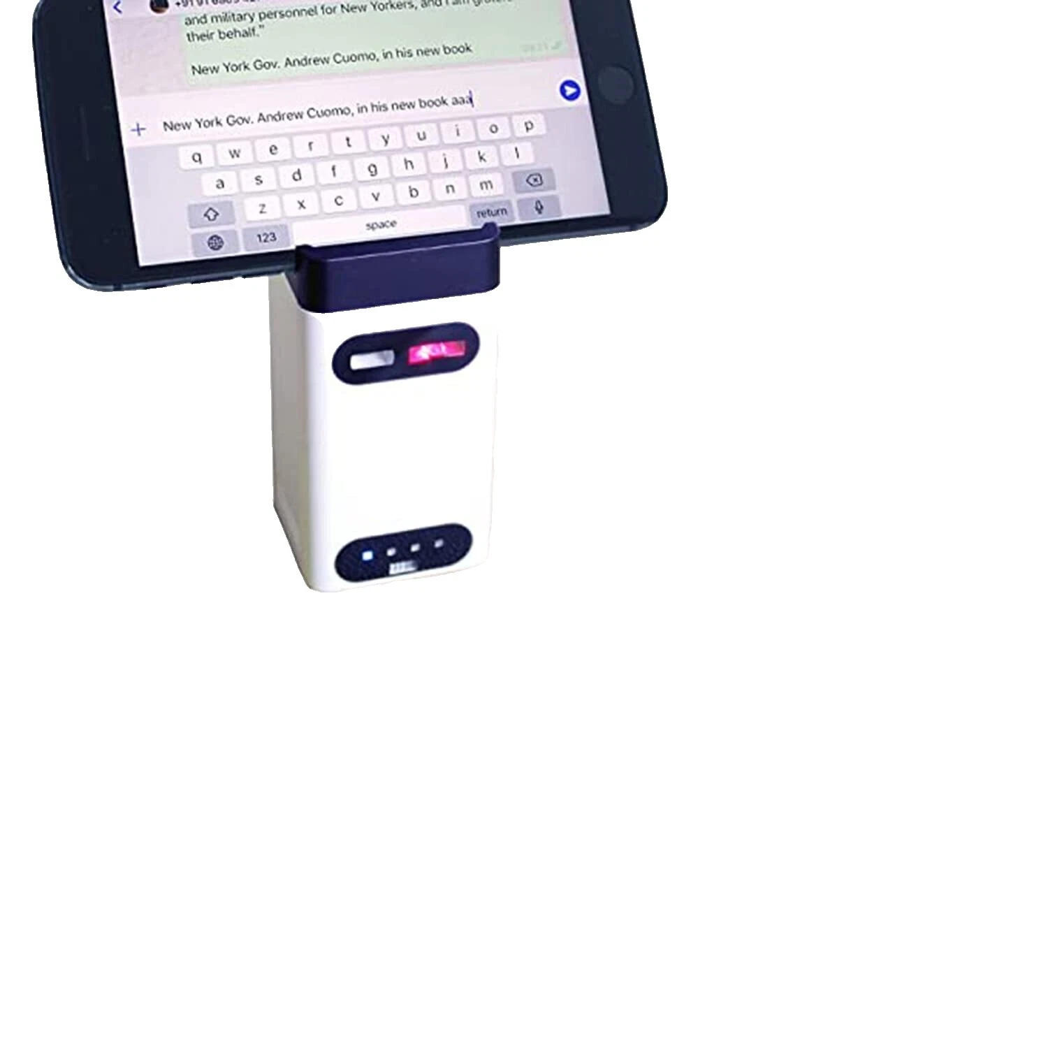 Equipo de proyección blanco Bluetooth teclados y teclados