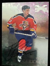 1998-99 ITG Be A Player Silver Terry Carkner #207 Autographed Hockey Card
