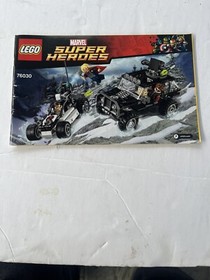 Lego Marvel Super Heroes 76030 Manual Booklet Only
