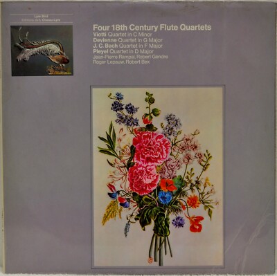 Four 18th Century Flute Quartets Rampal Gendre Lapauw Bex L'Oiseau-Lyre UK LP