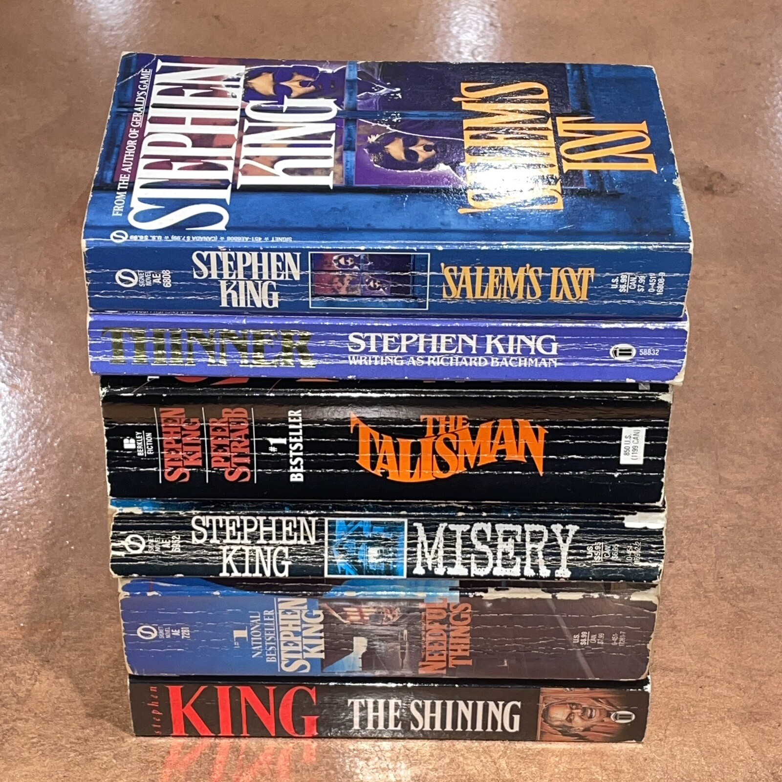 Stephen King Vintage Paperback Bundle The Shining Misery Salems Lot Needful